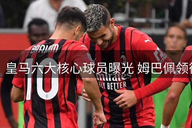 皇马六大核心球员曝光 姆巴佩领衔非卖品名单
